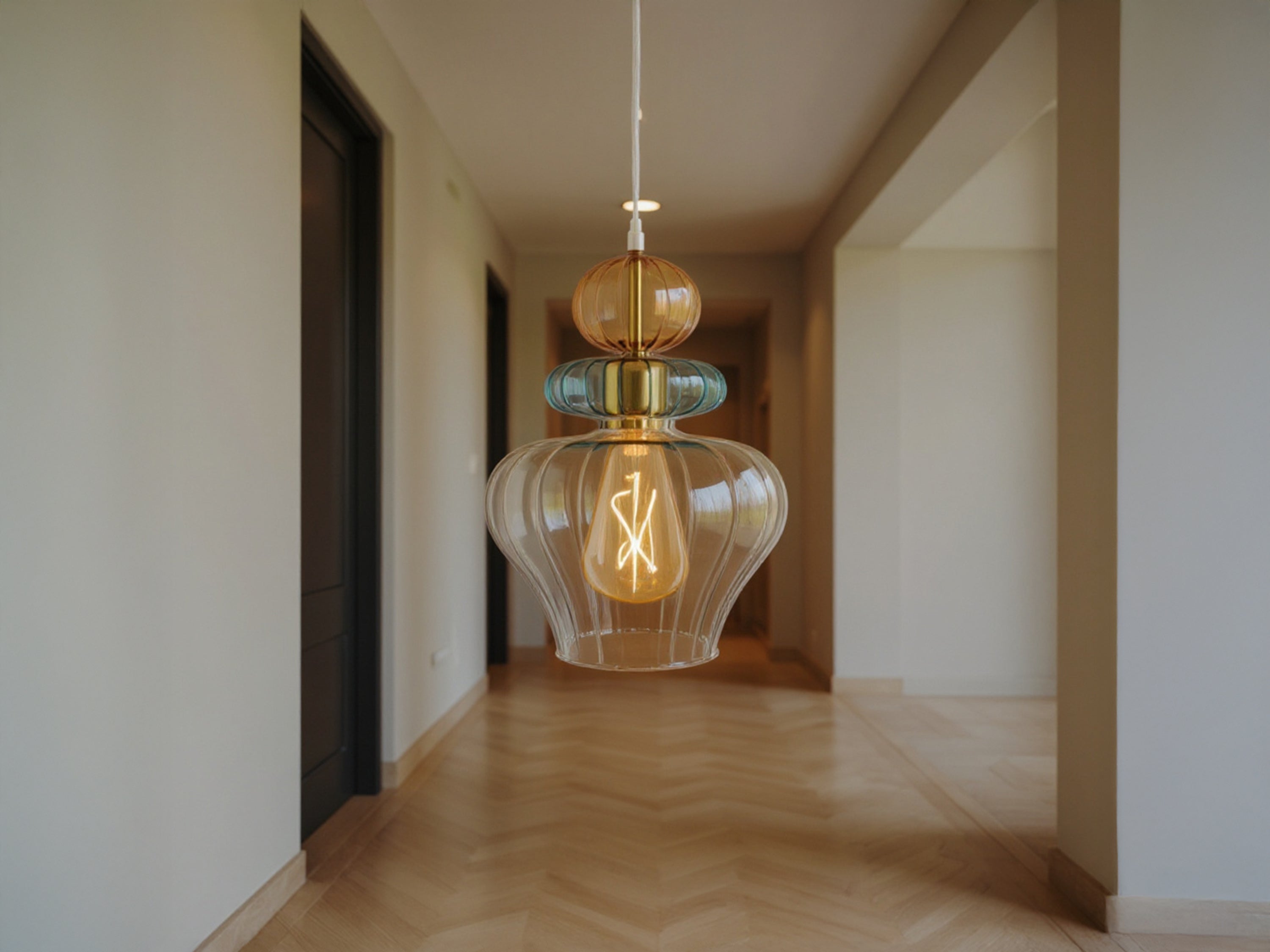 Blown Glass Pendant Light
